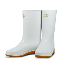 [백색 여자 장화] 백색 위생장화 주방 장화 식당 장화