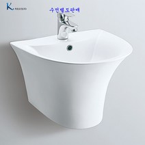 계림언더카운터세면기 L-560F 자동폽업＋트랩포함, 바닥배수용아이트랩