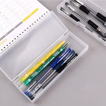 심플 반 투명 무지 플라스틱 펜 케이스 필통 대량선물, 상품선택, 1개