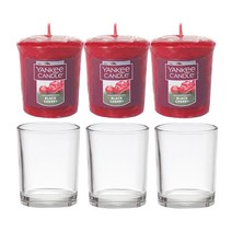 양키캔들 인테리어 보티브 향초 3 홀더 3, 01 블랙체리