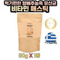 (매스틱) 간편한 그리스 MASTIC 분말 50g 1봉 1개월분 양배추농축 유산균 무수결정포도당 브로콜리농축 비타민 혼합제제 함유