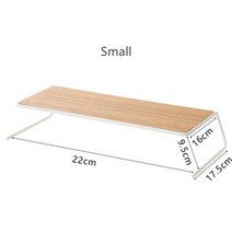 오븐렉 전자레인지 선반 스메그 우녹스 지에라 우드랙 수납형 cutelife nordic wooden iron 접시 접시 스파이스 랙 주최자 전자 레인지 칼 붙이 식기 홀더 보관, 작은