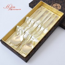 H.jin 노블 봉황티타늄수저세트 봉황티타늄수저2세트 + 고급케이스