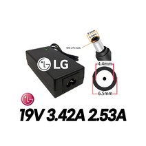 LG 엘지 LED TV모니터전용 PA-1650-64LG-LF PSAB-L206A LCAP40 DA-65F19 PA-1650-68LG-LF-1호환 19V 3.42A 국산로더스어댑터, 1개, 어댑터+3구 원파워코드1.5M