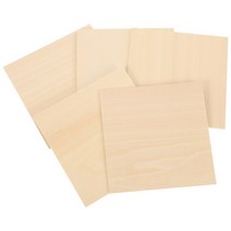 합판재단 목재합판 나무 원목 합판 나무 시트 미완성 Diy 널빤지 공예 합판 보드 크기 컷 조각 슬라이스, 01 Light Brown
