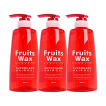 과일나라 후르츠왁스 슈퍼하드 헤어젤, 500ml x 3개