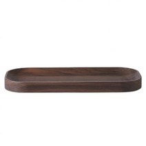 북유럽 웜 노르딕 Carved 우드 Woud 쟁반 트레이 오벌 Walnut
