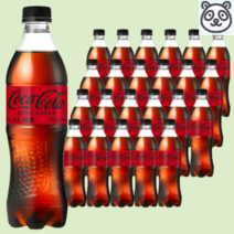 코카콜라 제로 zero coke 코크 콜라 500ml X 24펫 최신제조, 코카콜라 제로 500ml X 24펫