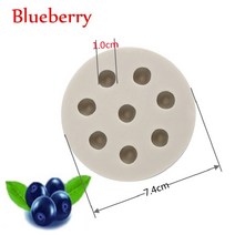 석고 DIY 3D 시뮬레이션 과일 실리콘 몰드 블루 베리 라즈베리 퐁당 초콜릿 케이크 베이킹 도구 수제 양초 공예 비누 몰드, Random Color B045