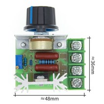전압조절기AC 220V 2000W SCR 전압 조정기 조광 모터 속도 컨트롤러 온도 조절기 전자 모듈, 01 2000W SCR