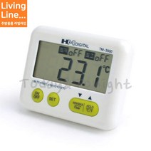 Kitchen 디지털 외부센서 냉장고 온도측정 벽럴이 온도계 온도 설정 알람 기능, ♡냉장고온도계TM-3000♡, [ 1개 ]