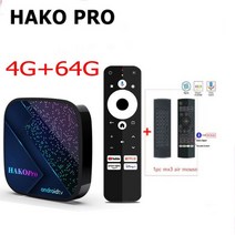 HAKO 프로 스마트 TV 박스 구글 인증 24G 5G 와이파이 BT50 4K DDR4 안드로이드 11 미디어 플레이어 대 Mecool km7 플러스 Amlogic S905Y4, 21.Eu 플러그  4g 64g mx3