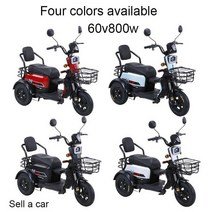 노인전동스쿠터 장애인전동차 전동휠체어 48/60v 소형 전기 삼륜 리튬 배터리 세 바퀴 차량용 노인 스쿠터 더블 브레이크 시스템, [02] 60v800w