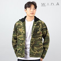 위드에이 남자 남성 밀리터리 후드점퍼 기모 겨울 아우터 WAH-901D
