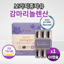 식약처인증 보라지 종자유 감마리놀렌산 감마리놀레산 뉴질랜드 보라지꽃 종자유 오일 저온압착 보라지유 GLA 식물성캡슐 레이디 여성 영양제, 60캡슐 X 1병