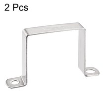 벽걸이브라켓 무타공 Uxcell U 형 커넥터 브래킷 68x72mm 304 스테인레스 스틸 도어 폐쇄 바 홀더 스트럿, 한개옵션0