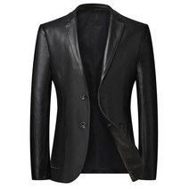 가죽자켓남자 라이더 오토바이 남성 가죽 자켓 오토바이 블랙 Jaqueta 드 Couro Masculina 아웃웨어 정장