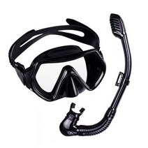 인기있는 AntiFog 어린이 스노클링 마스크 전문 스쿠버 키즈 다이빙 실리콘 안티-안개 와이드 비전 어린이위한, Black