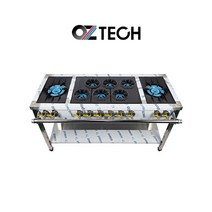 오즈테크 업소용 가스렌지 1500 양타 간택기 친환경 세라믹 버너 LPG LNG 화구, 1세대 무쇠화구, 최고급C타입-하이그로시