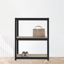 베란다선반 팬트리장 철제수납장 3단 300 x 300 x 750, 화이트