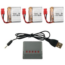 시마 X26 드론배터리 드론부품, 08. (X26) 380mah3개+5in1충전