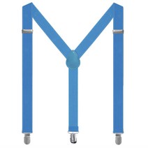 멜빵끈 서스펜더 파란색 공연의상 무대 와이셔츠 카페