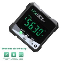 각도계 IP54 4*90 ° 휴대용 디지털 경사계 LCD 백라이트 각도기 눈금자 단일 측면 자기학, 02 Green