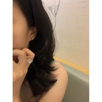 그린레몬 실버 925 천연석 오팔 캐보션 미니 1 mm 피어싱 귀걸이