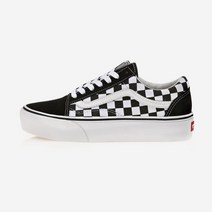 반스 올드 스쿨 플랫폼 - (CHECKERBOARD) BLACK/TRUE WHITE 129464