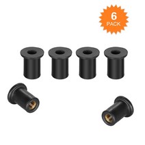 6Pcs M4M5M6 카약 고무 우물 너트 패스너 Wellnuts 카누 보트 하드웨어 기어 장착 교체 키트 카약 액세서리, M6