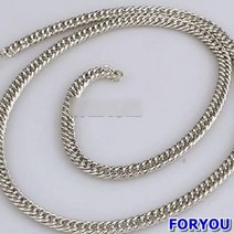 ForU717 스트리트 스타일 다이킨체인 힙합목걸이 화이트 목걸이선물 힙합팬던트