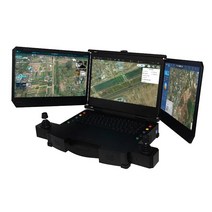 랜딩 UAV 지상 제어 스테이션 코어 i7-10610U 자동 조종 시스템 드론 액세서리 사용 15km 5G 16G 3 스크린