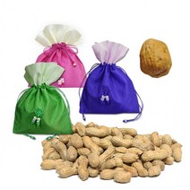 정월대보름 부럼 실크사각주머니 피땅콩30g + 호두1알 견과류, 상세페이지 참조, 상세페이지 참조