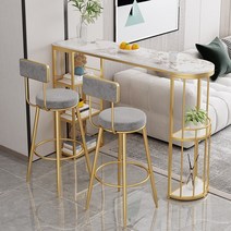 북유럽바 금색테이블바 금색모던바 금색식탁, 18040105 골드  화이트