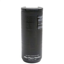 The First Starbucks Store 파이크 플레이스 스테인리스 스틸 텀블러 (355ml(12온스) 블랙)181930
