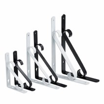 선반받침대 꺽쇠 2005 까치발 고정선반대 블랙 화이트 사이즈선택 벽선반지지대, 170x250블랙