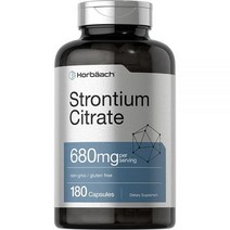 호바흐 스트론튬 시트레이트 680mg 180정 Horbaach Strontium Citrate