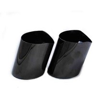 2pcs 자동차 배기 머플러 팁 스테인레스 스틸 bmw 5 시리즈 520i 525i 528i 530i 535d 535i f10 f11 f18 f07 gt e39 e60 e34 e6, e61 블랙용