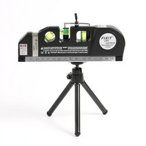 [Laser level] 인테리어 건축 설계 줄자/레이저 수평계+삼각대/자동줄자/그림 액자 걸기/각종 인테리어 배열 필수템, 수평계+삼각대