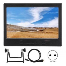 7in portble 모니터 1024x600 16:9 tft lcd 디스플레이 화면, EU 플러그