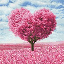 아이러브페인팅 DIY 보석십자수 러블리 핑크하트트리 30X30 / 옵션 배송상품 : 단품 (비즈십자수/큐빅아트/큐빅십자수/보석비즈/큐브아트/십자수패키지 추천), 쿠팡 단품