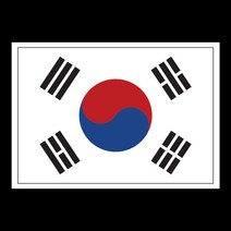 차량용 스티커 데칼 흠집 스크래치 가리기 태극기, 혼합색상, 1개