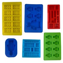 모양틀 입체 두꺼운 월병 실리콘 케이크 금형 초콜릿 쿠키 퐁당 금형 로봇 빌딩 블록 diy ice craem 금형 케이크 주방 베이킹 도구 몰드 가정용 베이킹, 4