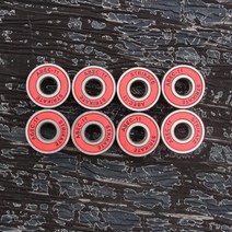 WONIBEAR 8PCS 스케이트보드 롱보드 S608 ABEC-11 고속 베어링_01, WNB 01-03 레드