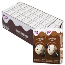 ()() [][] 8585 배스킨라빈스 쿠키앤크림 우유 190ml x 24팩