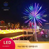 Ciliver led 디지털 불꽃놀이등 창의적 꽂이등 야외광장 정원공원 가로장식 경관등, 1개, 직경 80센티