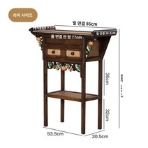 테이블 불교용품 짜우티 음식점 인테리어 불당 사이드 창업 타이 레스토랑, 큰 사이즈