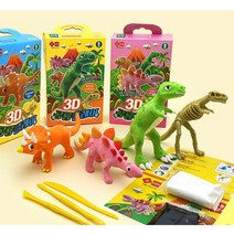 일정 3D 공룡 클레이 공룡뼈 (3개)