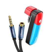 유그린 블루투스 5.0 aptX LL 오디오 송신기 트랜스미터 + AUX 연장케이블, 혼합색상, CM324(트랜스미터)