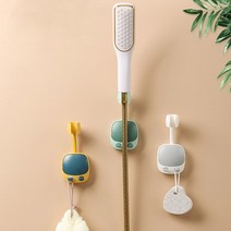 시우리빙 밴딩 구부려지는 샤워기걸이 거치대 홀더, 벤딩 샤워기 홀더-옐로우 네이비